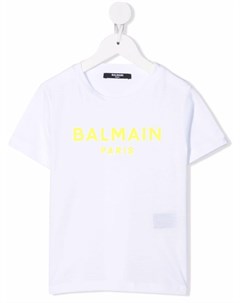 Футболка с логотипом Balmain kids