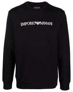 Толстовка с круглым вырезом и логотипом Emporio armani