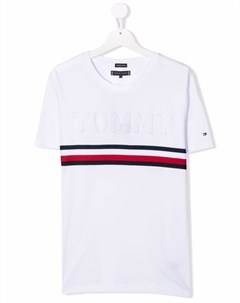 Футболка с тисненым логотипом Tommy hilfiger junior