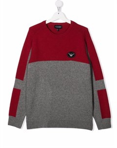 Свитер в стиле колор блок Emporio armani kids