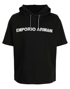 Худи с короткими рукавами и логотипом Emporio armani