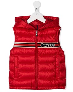 Жилет с капюшоном и логотипом Moncler enfant