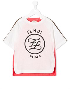 Футболка с логотипом Fendi kids