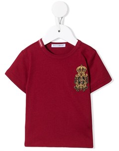 Футболка с нашивкой Heraldic Dolce & gabbana kids