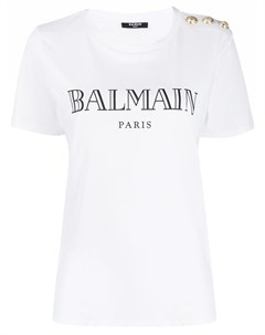 Футболка с логотипом Balmain