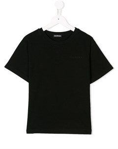 Футболка с вышитым логотипом Balenciaga kids