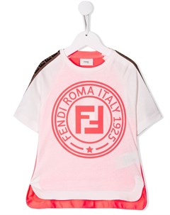 Футболка с логотипом FF Fendi kids