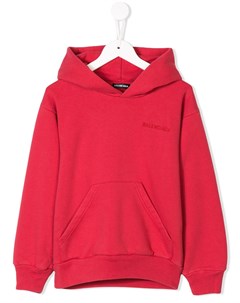 Толстовка с капюшоном и вышивкой логотипа Balenciaga kids