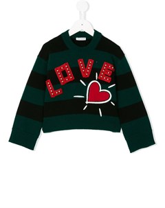 Полосатый джемпер Love Dolce & gabbana kids