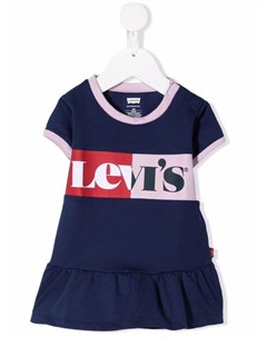 Футболка с оборками и логотипом Levi's kids