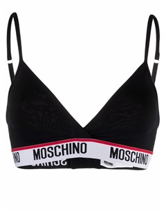 Топ бралетт с вышитым логотипом Moschino