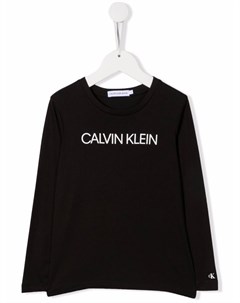 Футболка с длинными рукавами и логотипом Calvin klein kids