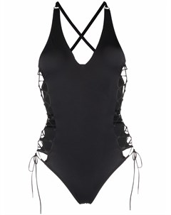 Слитный купальник со шнуровкой Noire swimwear