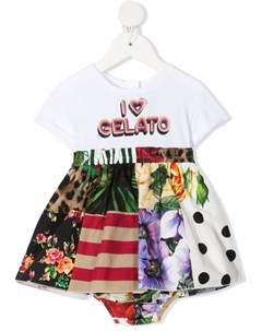 Платье с принтом I Heart Gelato Dolce & gabbana kids