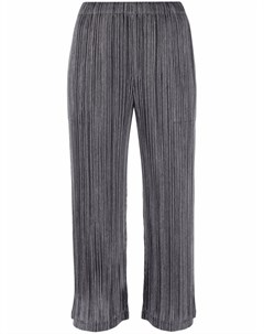 Укороченные брюки с плиссировкой Pleats please issey miyake