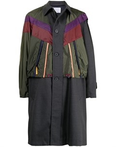 Однобортное пальто из шерсти Kolor