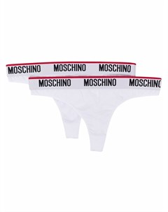 Комплект из двух трусов стрингов Moschino