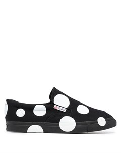 Кеды слипоны Superga с узором в горох 10 corso como