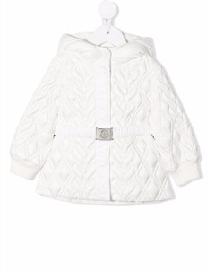 Пуховик с поясом Moncler enfant