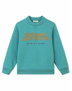 Толстовка с вышитым логотипом Dolce & gabbana kids