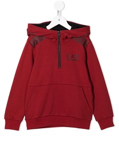 Худи на молнии с логотипом Emporio armani kids