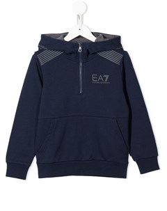 Худи на молнии с логотипом Emporio armani kids