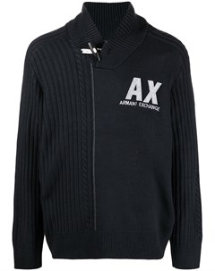 Кардиган с нашивкой логотипом Armani exchange