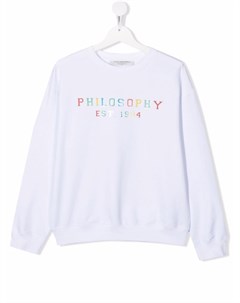 Толстовка с логотипом Philosophy di lorenzo serafini kids