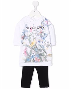 Спортивный костюм с цветочным принтом Givenchy kids