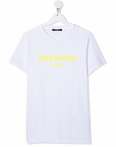 Футболка с логотипом Balmain kids