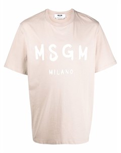 Футболка с логотипом Msgm