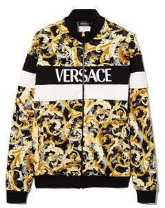 Куртка с принтом Baroque Versace kids