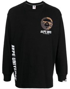 Футболка с длинными рукавами и логотипом Aape by *a bathing ape®