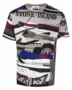 Футболка с принтом Stone island