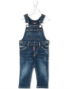 Джинсовые комбинезон с потертостями Dsquared2 kids