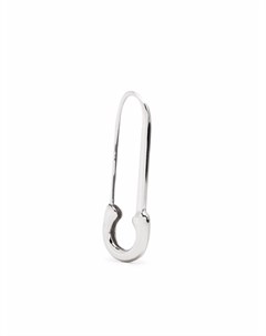 Серьга Safety Pin из белого золота Djula