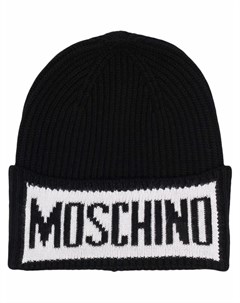 Шапка бини с логотипом Moschino