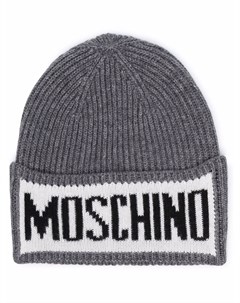 Шапка бини с логотипом Moschino