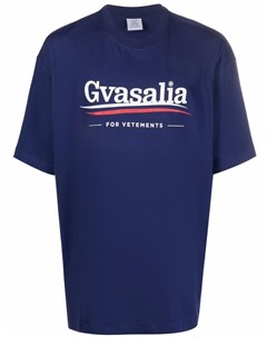 Футболка с принтом Gvasalia Vetements