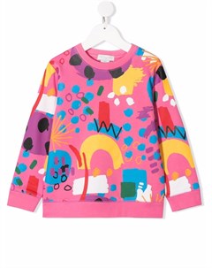 Толстовка из органического хлопка с принтом Stella mccartney kids