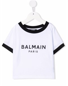 Футболка с логотипом Balmain kids