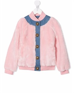 Бомбер с искусственным мехом Balmain kids