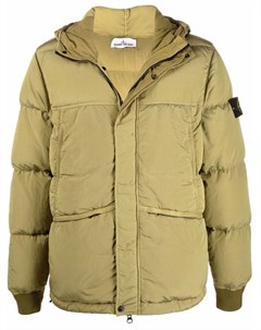 Пуховик Nylon Metal Down TC с нашивкой логотипом Stone island