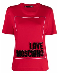 Футболка с логотипом Love moschino