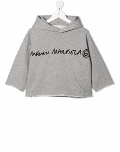 Укороченное худи с логотипом Mm6 maison margiela kids