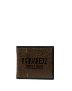 Кошелек с эффектом потертости и логотипом Dsquared2