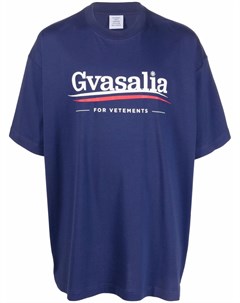 Футболка с принтом Gvasalia Vetements