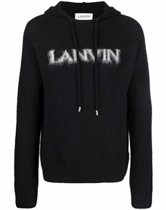 Худи вязки интарсия с кулиской Lanvin