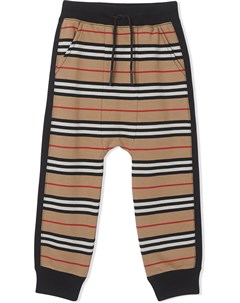 Спортивные брюки в полоску Icon Stripe Burberry kids