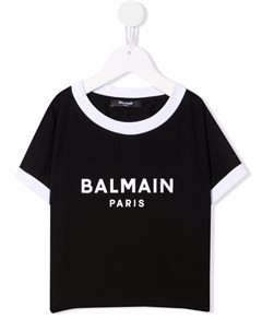 Футболка с логотипом Balmain kids